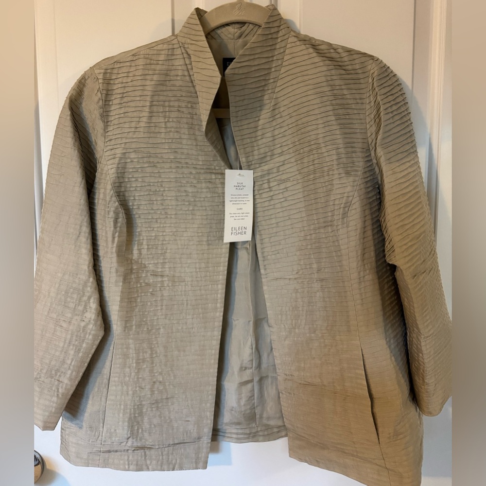 Eileen Fisher Silk Habutai Pleat